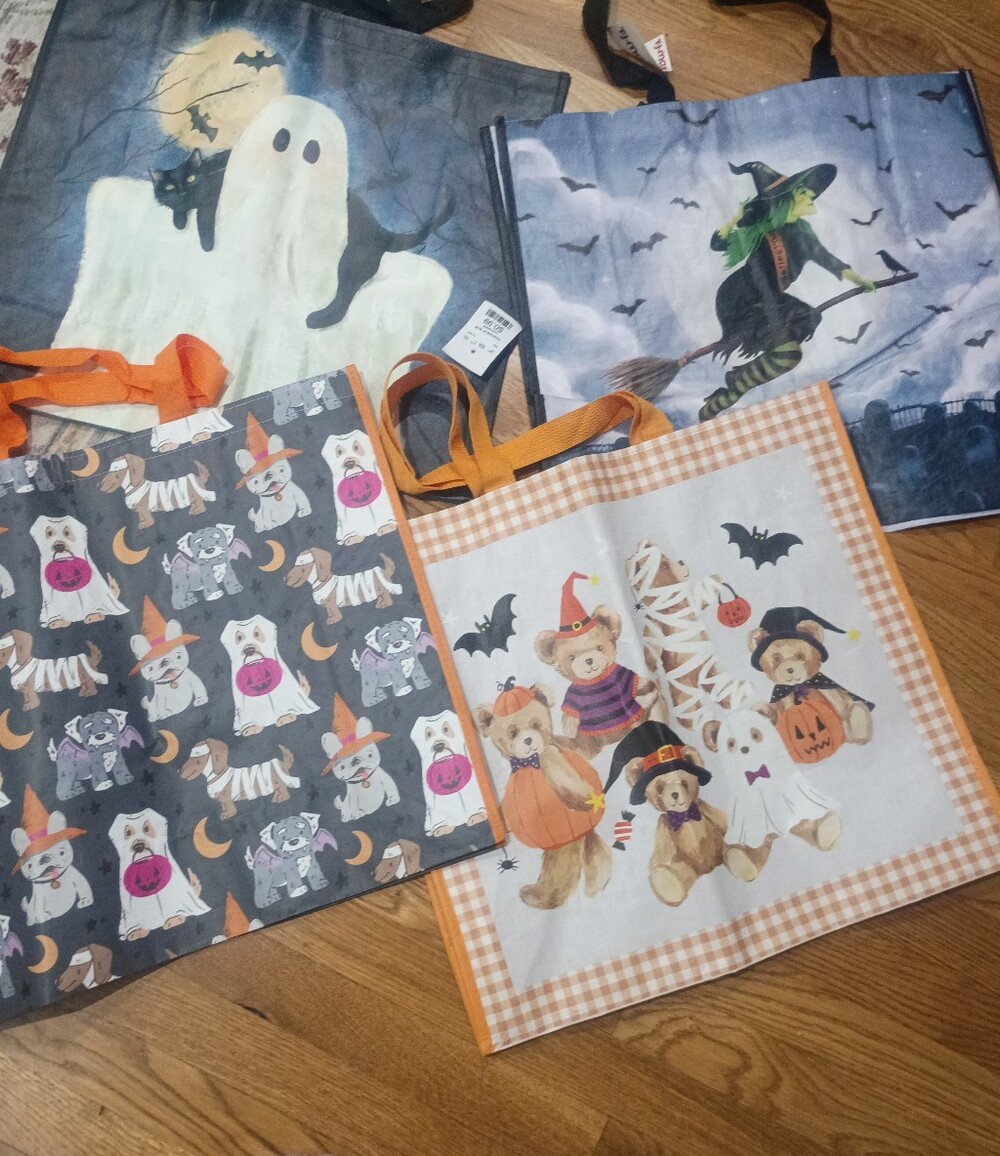 Halloween Reusable reusable tote bags (4)